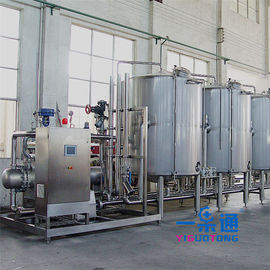 تنظيف الفولاذ المقاوم للصدأ في مكان في الصناعة الغذائية شهادة CE ، معدات تنظيف المياه