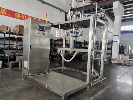 تخصيص Sus304 1-220l Bid ((باك في الطبل) آلة ملء عفوية للكاتشب / الصلصة / المربى لخط معالجة الطماطم