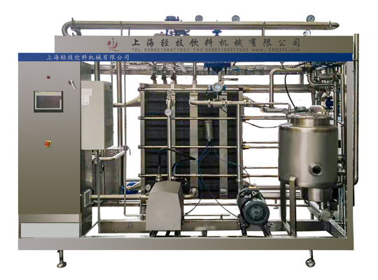 8T / H SUS304 135-150 درجة ماكينات بسترة UHT للحليب