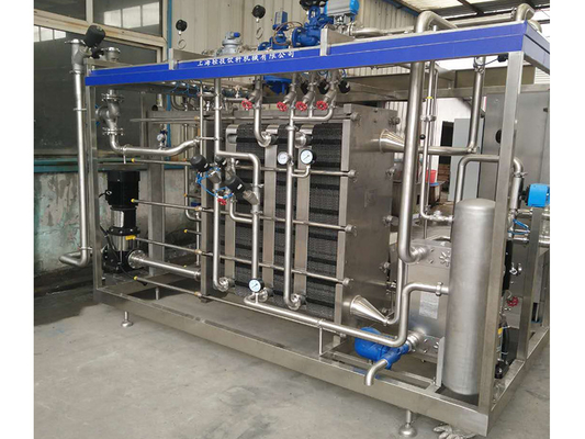 0.5-20t/H مخصّص باستوريزر للزنجبيل / الخيار / كايل خط معالجة آلة باستوريزة مع PLC SUS304/316