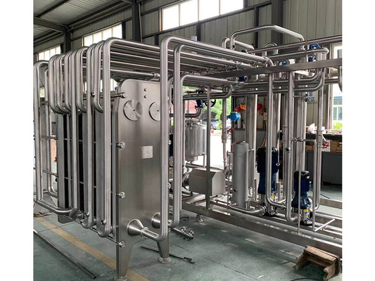 0.5-20t/H مخصّص باستوريزر للزنجبيل / الخيار / كايل خط معالجة آلة باستوريزة مع PLC SUS304/316