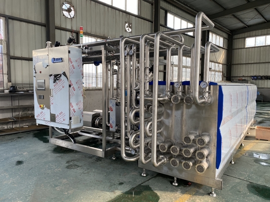 سعة عالية الجودة مخصص 500-20000l / H المانجو Uht معقم عصير الفاكهة خط معالجة المواد الدائمة Sus304/316