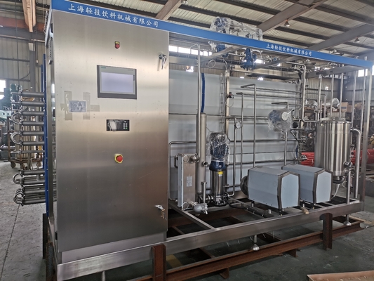 سعة عالية الجودة مخصص 500-20000l / H المانجو Uht معقم عصير الفاكهة خط معالجة المواد الدائمة Sus304/316