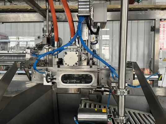ملء BIB التلقائي الكامل لـ 2L / 10L / 20L كيس متواصل في صندوق عصير / حليب / آلة ملء الزيت مع PLC