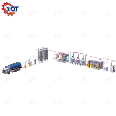 خط معالجة حليب UHT عالي الكفاءة والإنتاجية للحليب UHT مخصص 500-20000l / h مع PLC SUS304/316