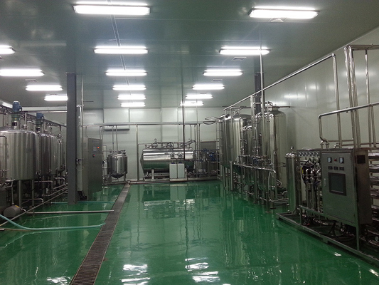 التكنولوجيا المتقدمة لخط إنتاج الحليب UHT 500-20000l / h معدات معالجة الحليب UHT المهنية مع SUS304/316
